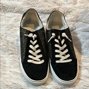 Black Glitter Women's Sneakers